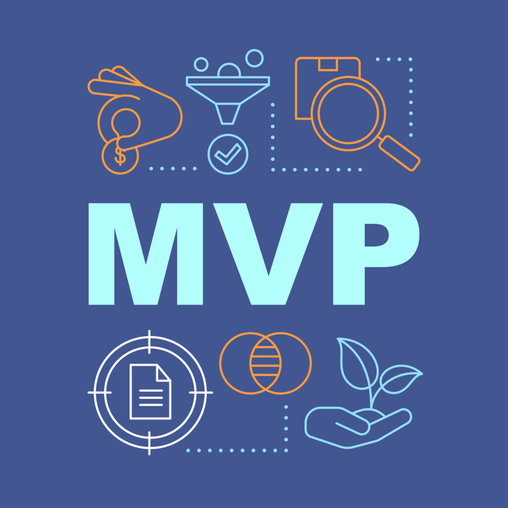MVP written in bold text symbolizing healthcare mvp development